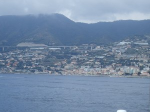 Ausblick auf die ligurische Küste